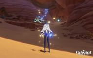 Find the cave that will lead inside Ruin Golem (Image via HoYoverse)
